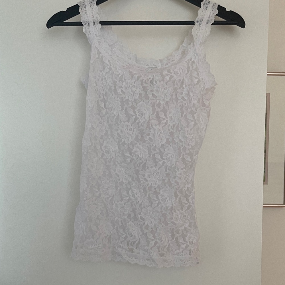 Hanky Panky White Lace Top